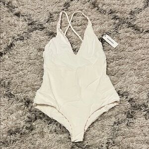 Marysia one piece bathing suit. Cream. Pink. Coconut. Lemonade. Womens size xs.